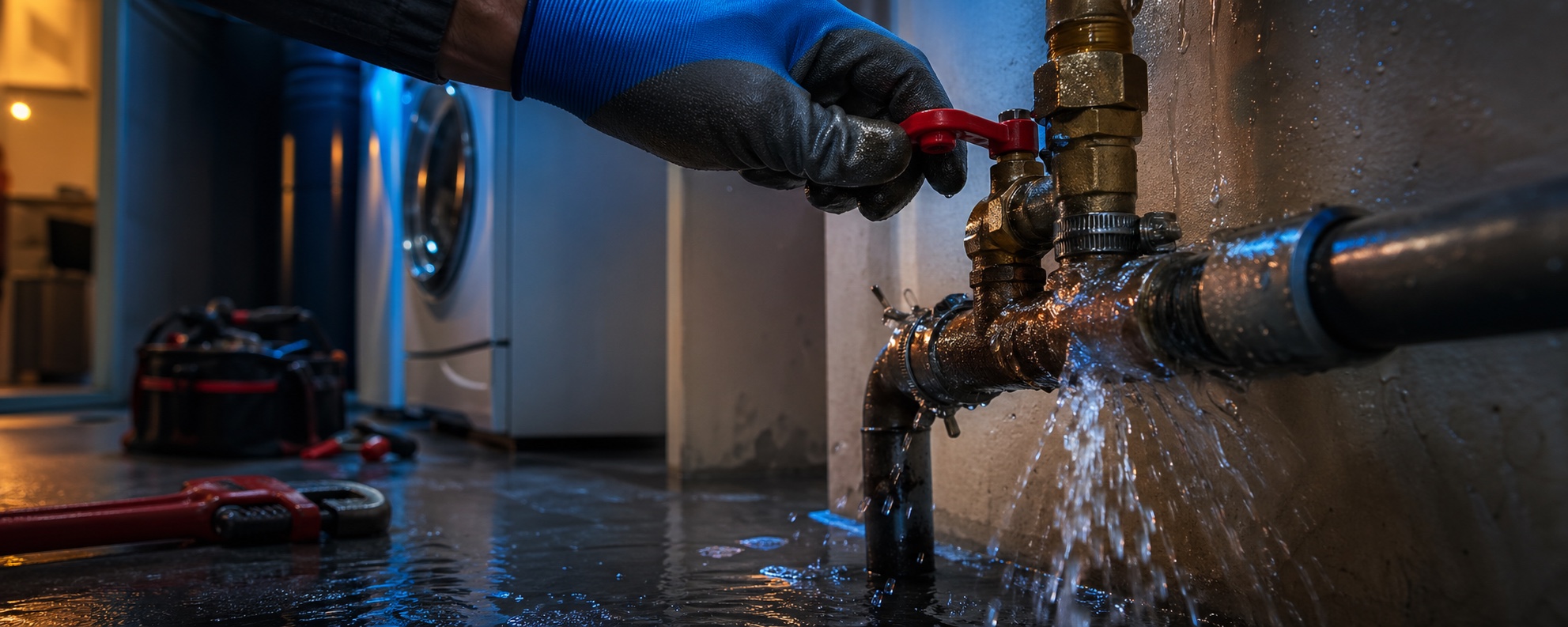 Emergency pipe repair and shutoff valve